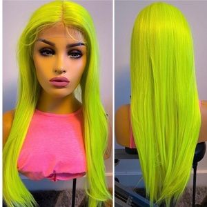 LACE WIG NEON LIME